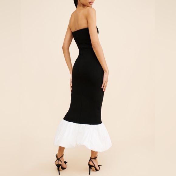 Ronny Kobo Strapless Uttara Midi Dress Size M - Picture 7 of 13